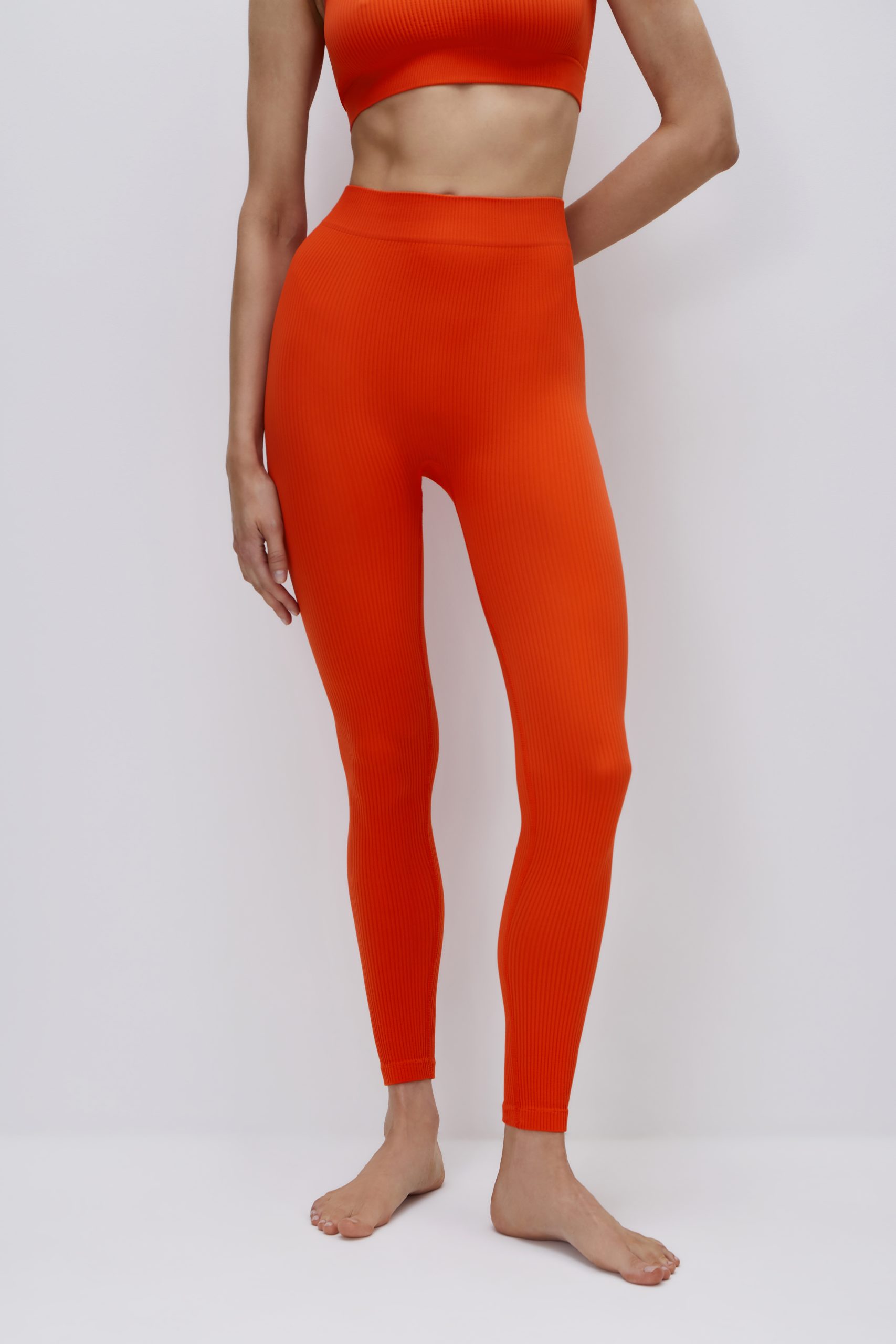 Ribbed leggings – фото № 2
