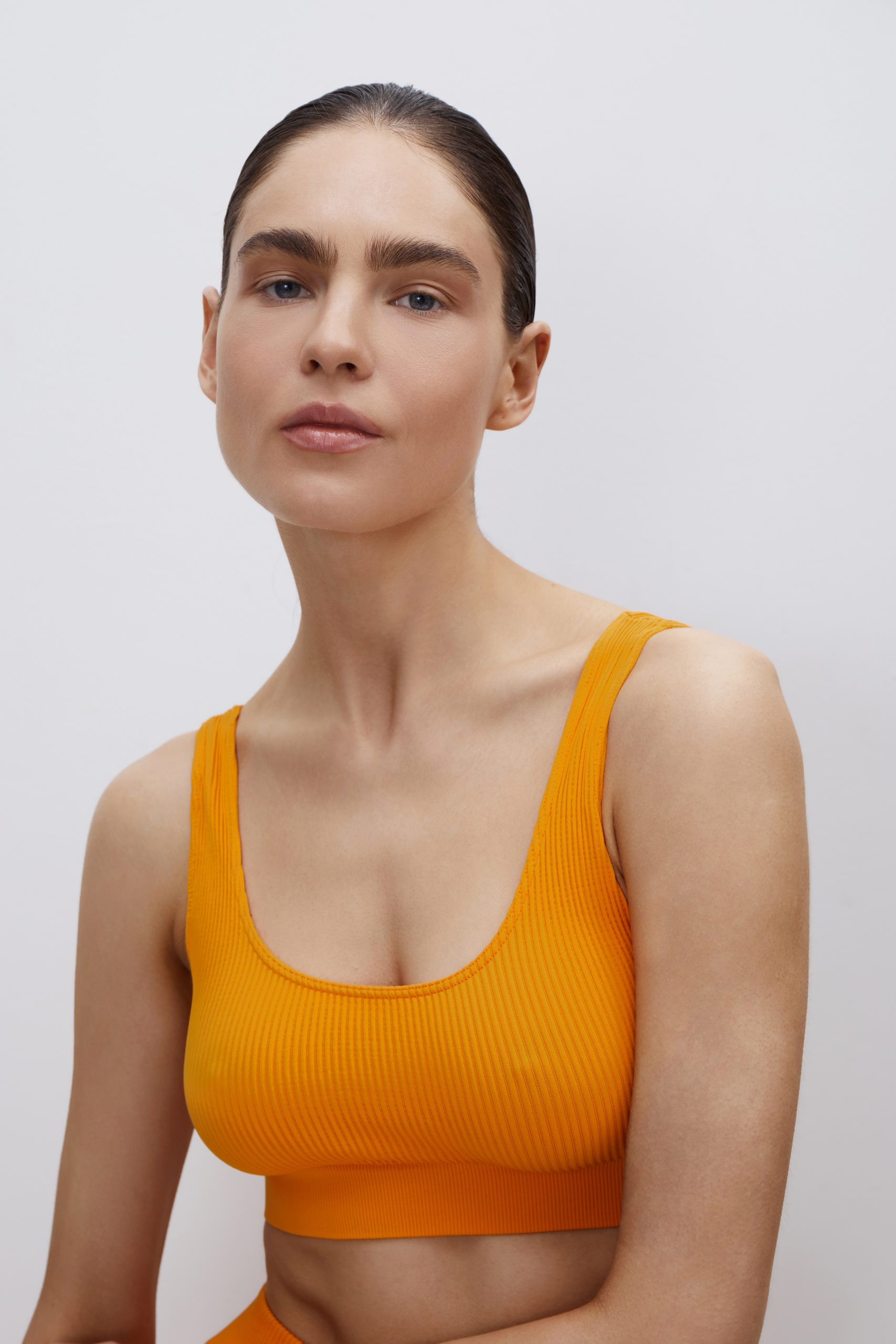 Wide strap ribbed top – фото № 3
