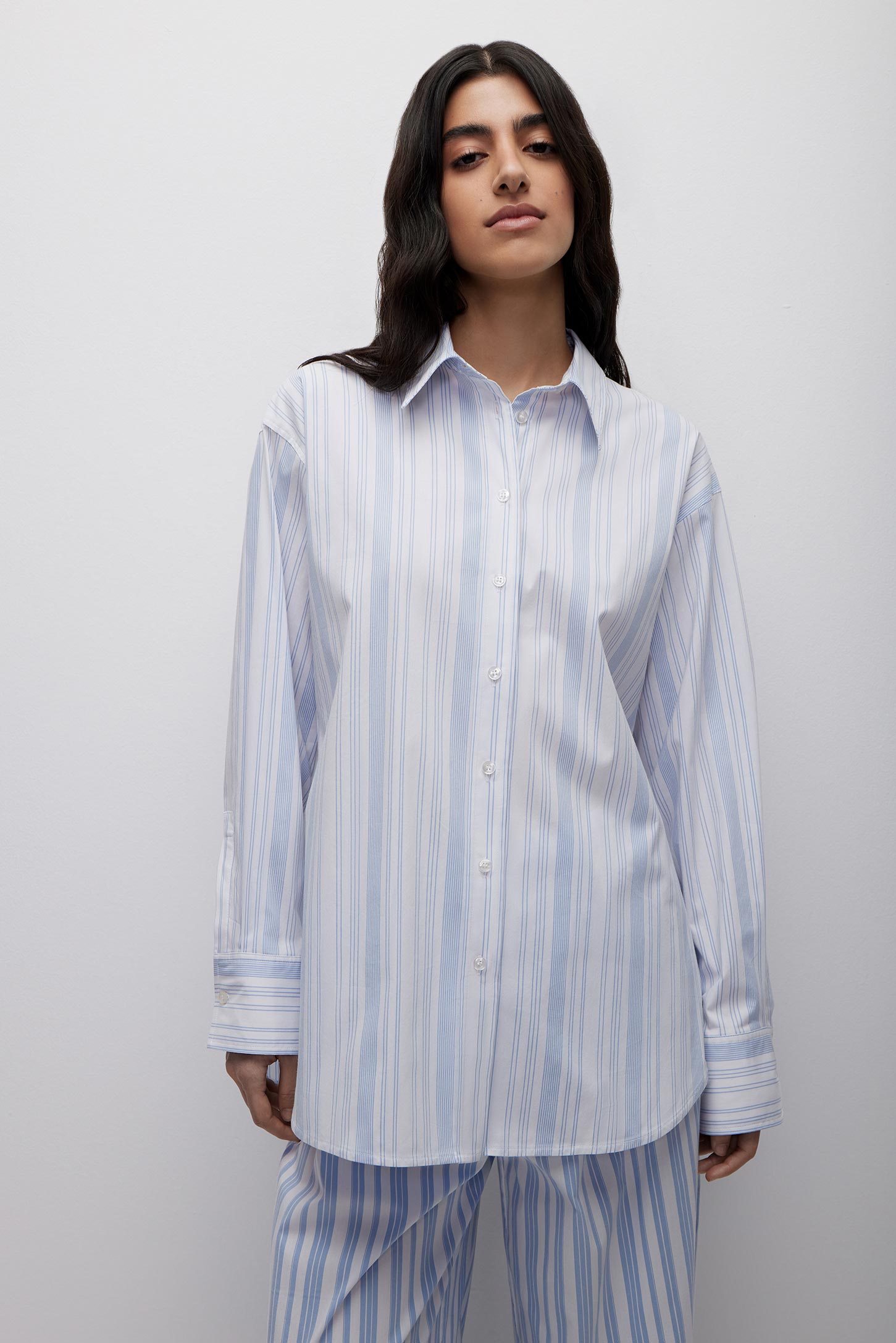 Oversized striped shirt SHELL SEASON – фото № 2