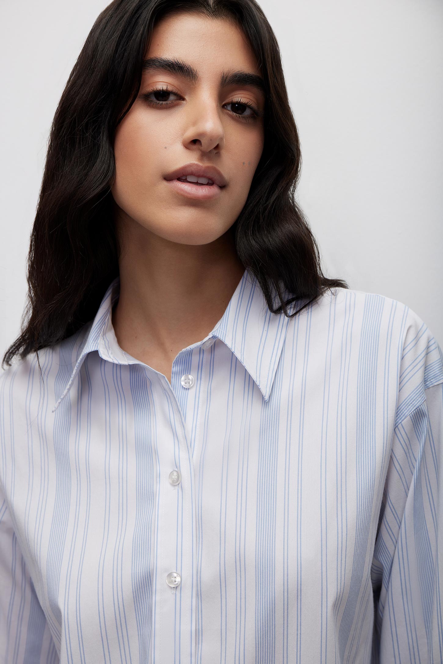 Oversized striped shirt SHELL SEASON – фото № 3