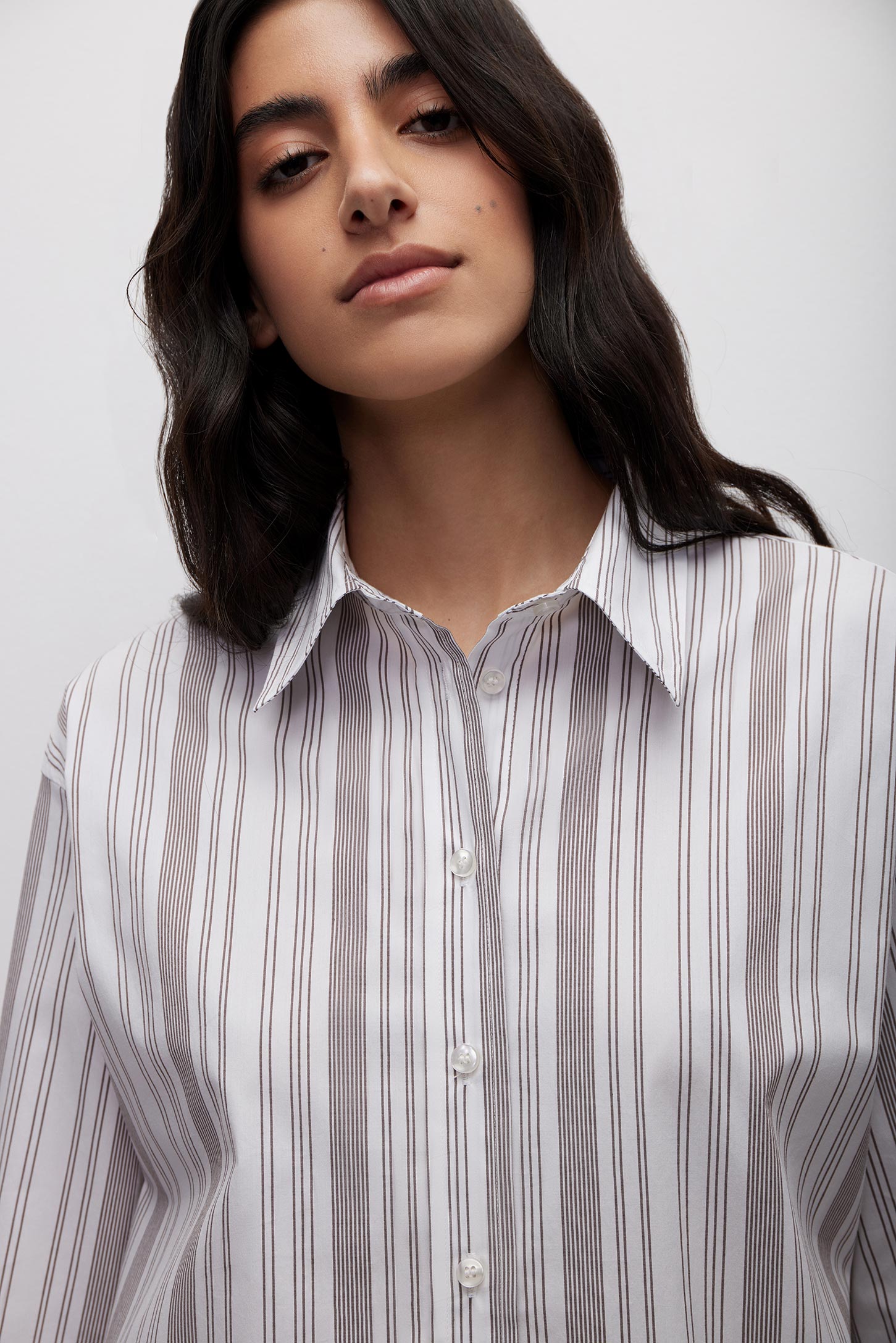 Oversized striped shirt SHELL SEASON – фото № 3