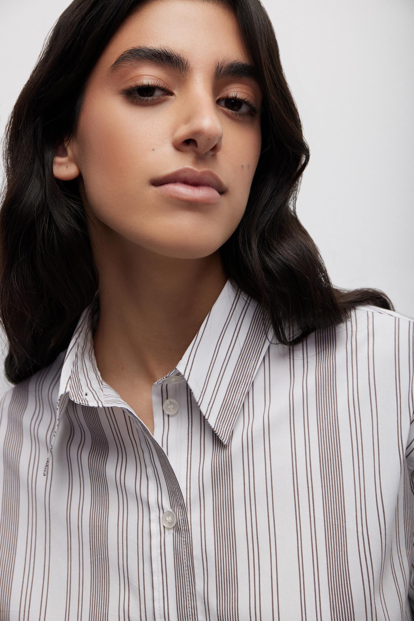 Cropped striped shirt SHELL SEASON – фото № 3