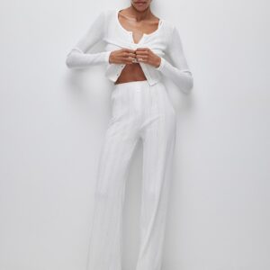 Openwork knit pants POINTELLE