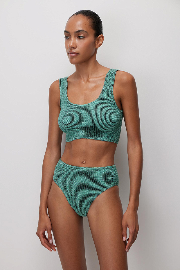 Wide strap swimsuit top TROPICAL – фото № 2