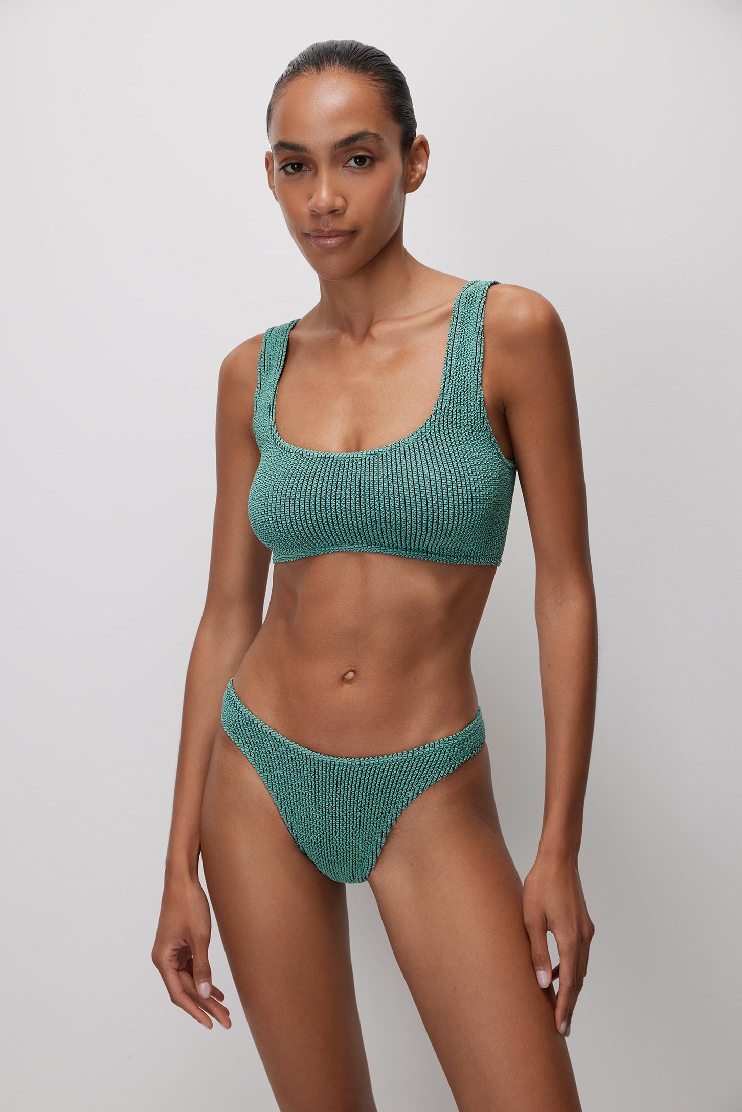 Wide strap swimsuit top TROPICAL – фото № 3