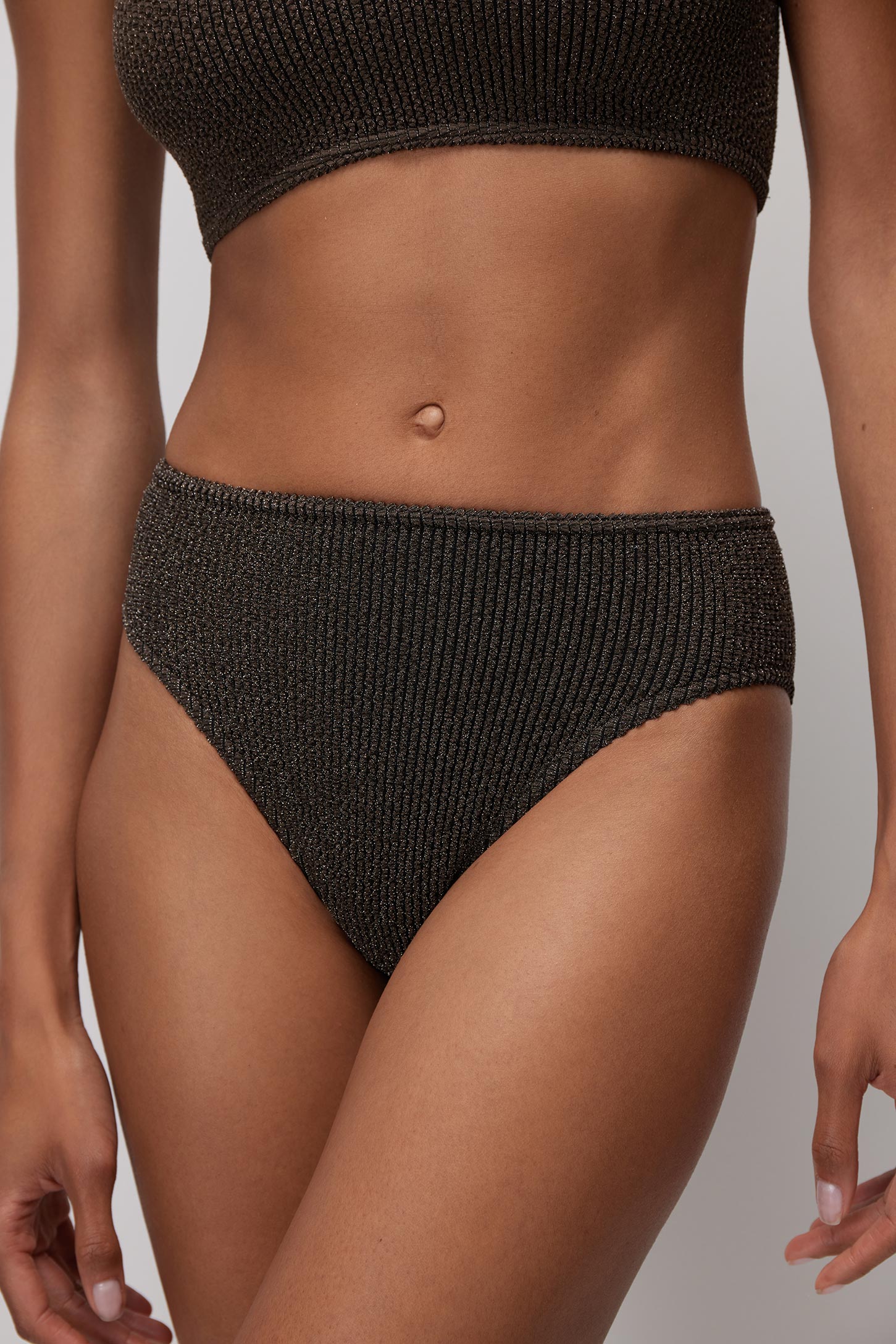 Swimsuit mid waist Brazilian briefs TROPICAL – фото № 3