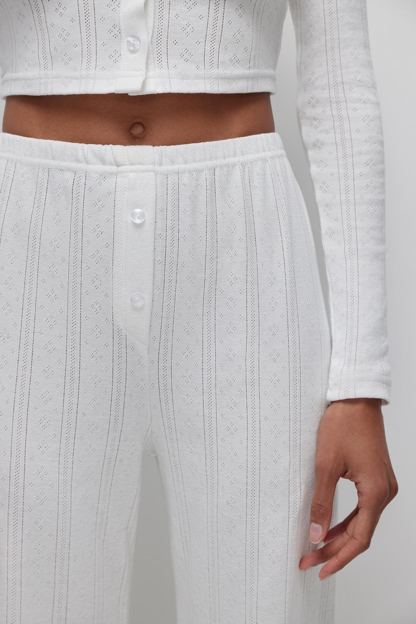 Openwork knit pants POINTELLE – фото № 3