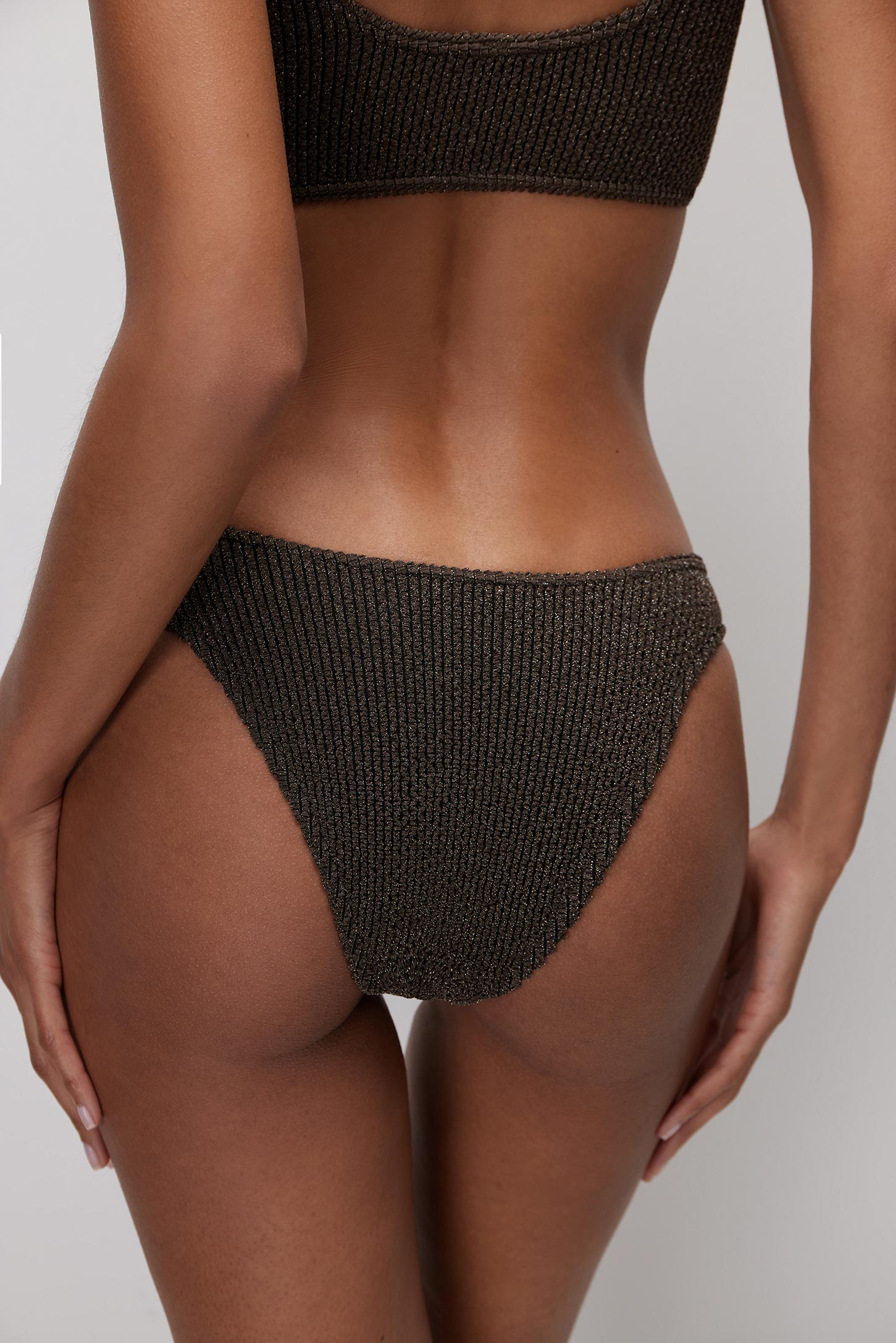 Swimsuit high waist Brazilian briefs TROPICAL – фото № 4